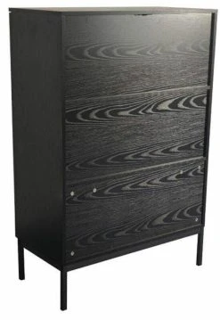 Tenstar Siera Korkea Kaappi 80x40x120 Cm Musta -Anno Store siera ovikaappi korkea musta1