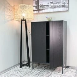 Tenstar Siera Korkea Kaappi 80x40x120 Cm Musta -Anno Store siera ovikaappi korkea musta4