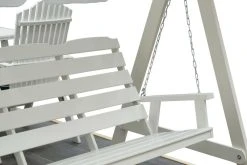 Hillerstorp Slöinge Pihakeinu Runko Ilman Kattoa Valkoinen -Anno Store sloinge pihakeinu valkoinen2 1