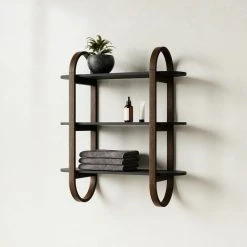 Umbra Bellwood Seinähylly 65,2x23,6x74,9cm Musta/pähkinä 13 Umbra Bellwood Seinähylly 65,2x23,6x74,9cm Musta/pähkinä -Anno Store umbra bellwood seinahylly 3tasoa mustapahkina7