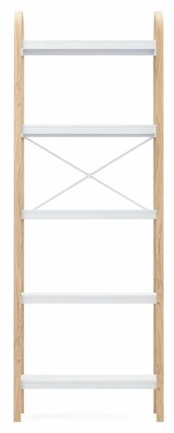 Umbra Bellwood Seisova Hylly 5 Tasoa 60,9x26x167,6cm Luonnonväri/valkoinen -Anno Store umbra bellwood seisova hylly 5tasoa luonnonvari valkoinen1