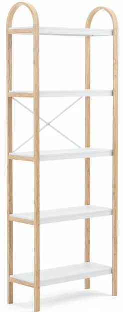 Umbra Bellwood Seisova Hylly 5 Tasoa 60,9x26x167,6cm Luonnonväri/valkoinen -Anno Store umbra bellwood seisova hylly 5tasoa luonnonvari valkoinen2