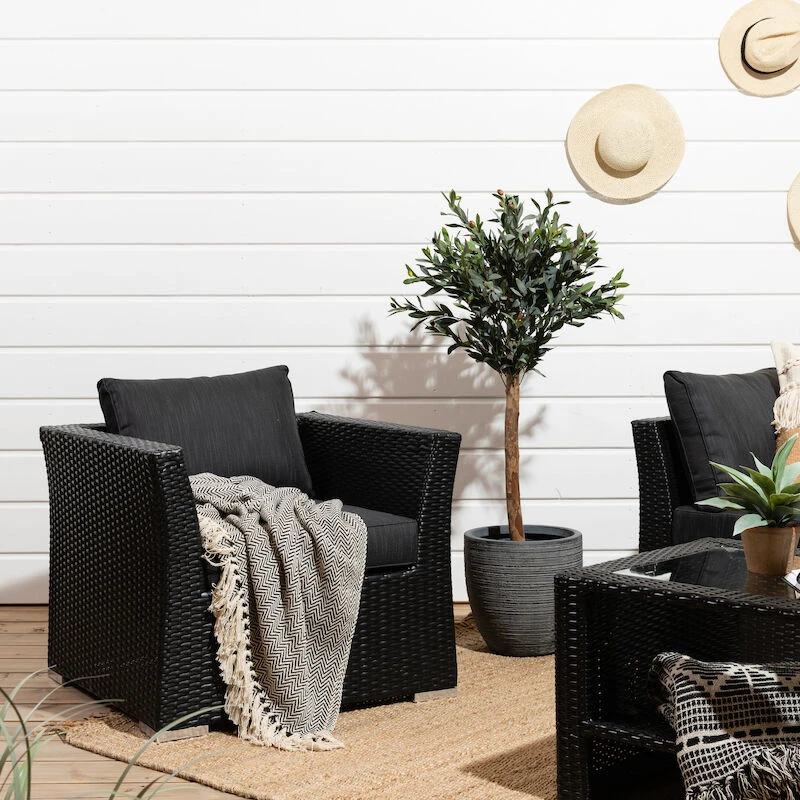 Veke Vanamo Nojatuoli Musta/harmaa 3 Veke Vanamo Nojatuoli Musta/harmaa