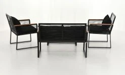 Veke Long Sohvaryhmä Alumiinirungolla, Musta/ruskea -Anno Store veke long sohvaryhma alumiinirungolla musta ruskea 253 LONG 8 1