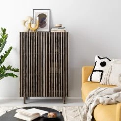 Veke Vieno Kaappi 82x42x121 Cm Vahattu Saarni Musta -Anno Store vieno kaappi 82x42x121 cm vahattu saarni musta web 15