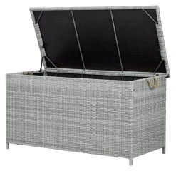 Vila Vinga Pehmustelaatikko Hiekan Värinen Polyrottinki/alumiini -Anno Store vila pehmustelaatikko hiekka 1